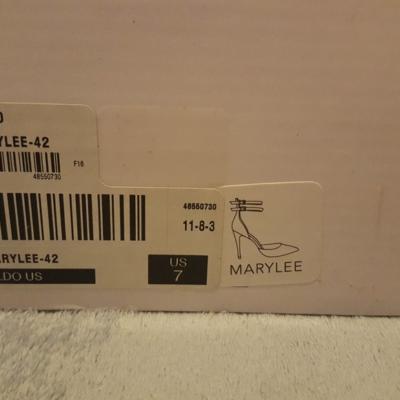 Aldo Marylee Women's Size 7 Dark Red Shiny Patent Stiletto Sandals - Picture 2 of 2